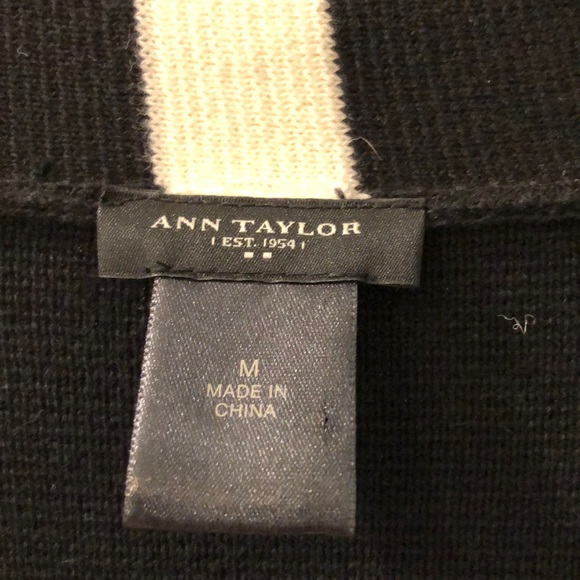 Black and White Striped Ann Taylor Blazer - Picture 3 of 7